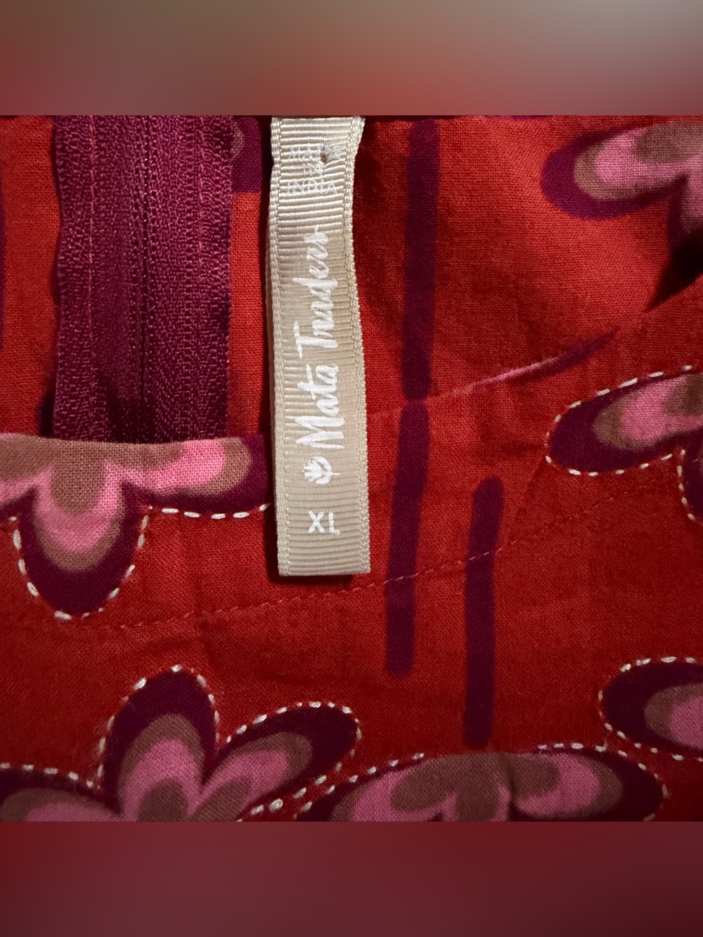 MATA TRADERS Marseille Dress Mod Daisy Spiced Coral EUC - Picture 4 of 5
